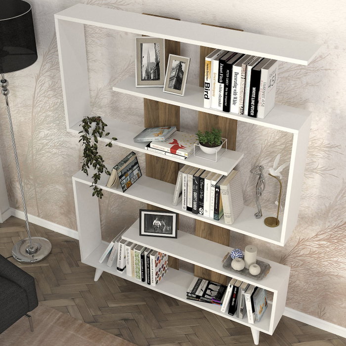 Hanah Home Rain - Blanco, Nogal